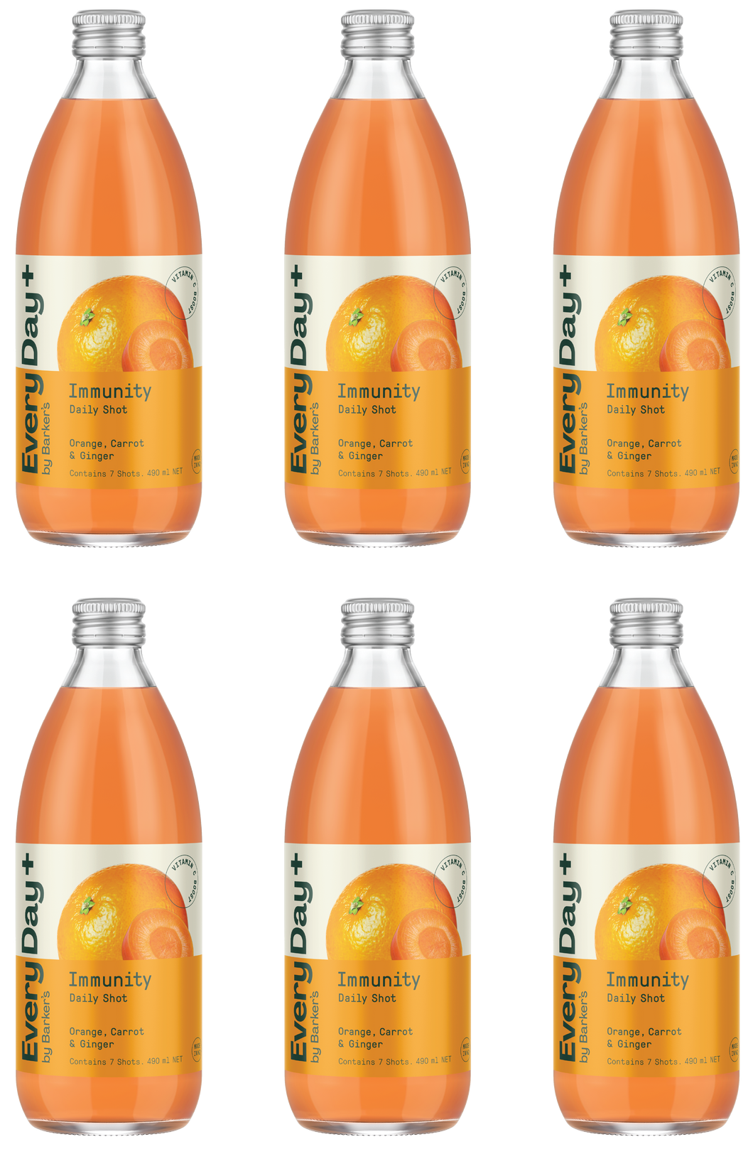 EveryDay+ Orange, Carrot & Ginger Immunity Daily Shots Multipack