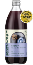 Load image into Gallery viewer, EveryDay+ Blackcurrant, Blueberry &amp; Ginseng Energy Daily Shot 490ml
