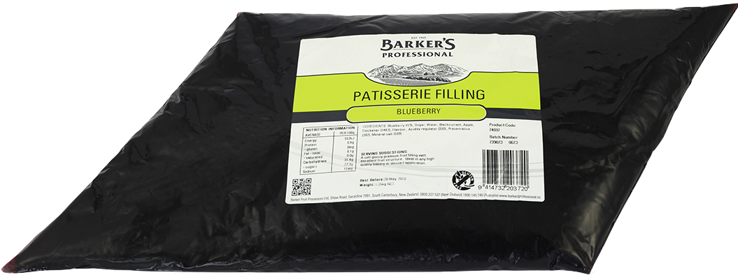 Barker's Professional Blueberry Patisserie Filling 1.25kg