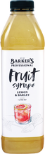 Load image into Gallery viewer, Barker's Professional Lemon &amp; Barley Fruit Syrup 1L
